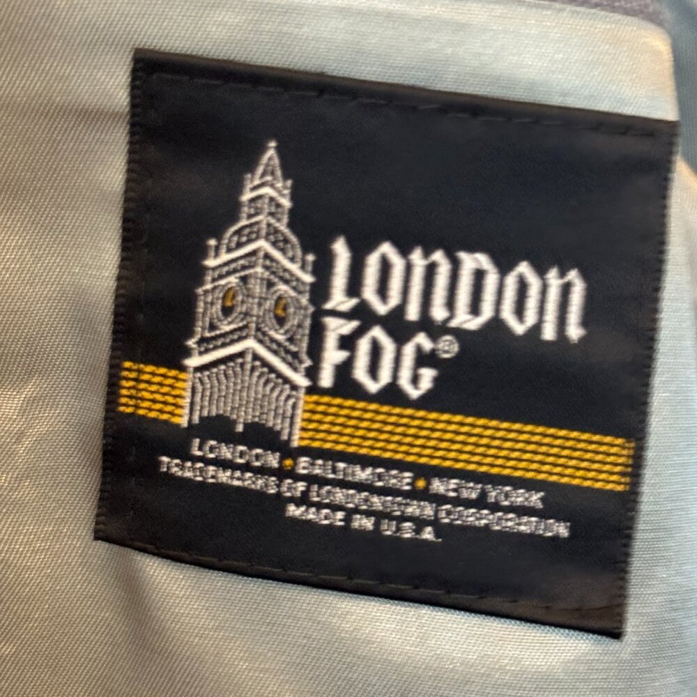Vintage London Fog Gray Blazer Gold Buttons Made in USA Sport Coat - Picture 3 of 4